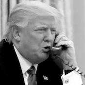 Trump on phone